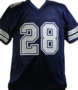 Darren Woodson Autographed Blue w Grey Num Pro Style Jersey Insc- Beckett W *Blk