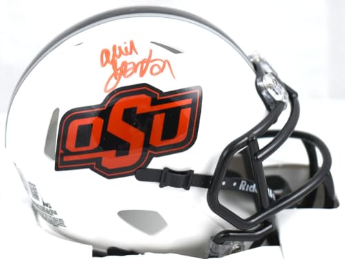 Ollie Gordon II Signed Oklahoma State White Speed Mini Helmet-Beckett W Hologram