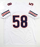 Roquan Smith Autographed White Pro Style Jersey- Beckett Authenticated
