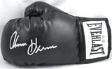 Tommy Hearns Autographed Black Everlast Boxing Glove *Left - Beckett W Hologram