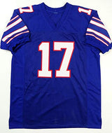 Emmanuel Sanders Autographed Blue College Style Jersey- JSA W Auth *1