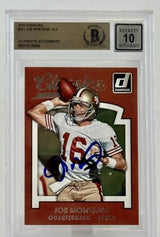 2015 Donruss Classics #241 Joe Montana Auto SF 49ers BGS Autograph 10