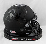 Johnny Manziel Heisman Signed A&M Aggies BlK Schutt Mini Helmet- JSA W Auth *W