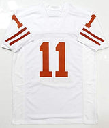 Major Applewhite Autographed White College Style Jersey- JSA Authenticated *R1