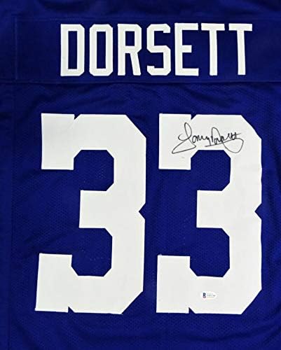 Tony Dorsett Autographed Blue Pro Style Jersey - Beckett W Auth *R3