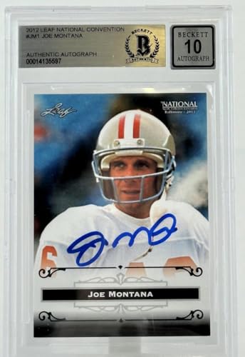 2012 Leaf National Convention #JM1 Joe Montana Auto SF 49ers BGS Autograph 10