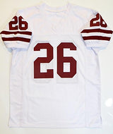 Kevin Smith Signed White College Style Jersey w/ Insc- The Jersey Source Auth *2