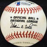 Eddie Sawyer Autographed Official NL Baseball Philadelphia Phillies Beckett BAS #V68050