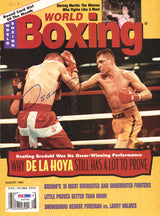 Oscar De La Hoya Autographed Boxing World Magazine Cover PSA/DNA #S42232