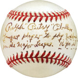 Ralph "Putsy" Caballero Autographed Official MLB Baseball Philadelphia Phillies "Youngest Player to Play 3rd Base in the Major Leagues 16 Years Old" Beckett BAS #V68058