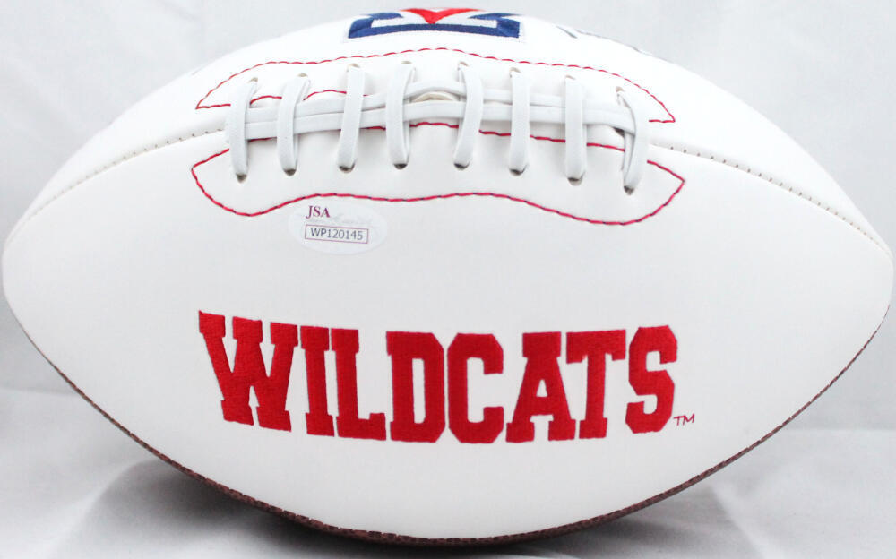 Ka'Deem Carey Bear Down Autographed Arizona Wildcats Logo Football- JSA W Auth