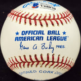 Joe Astroth Autographed Official AL Baseball Philadelphia A's Beckett BAS #V68070