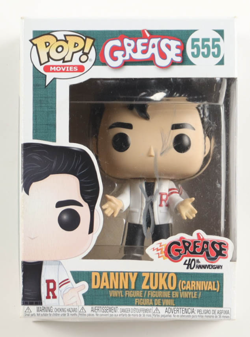 John Travolta Signed "Grease" #555 Danny Zuko (Carnival) Funko Pop! - JSA