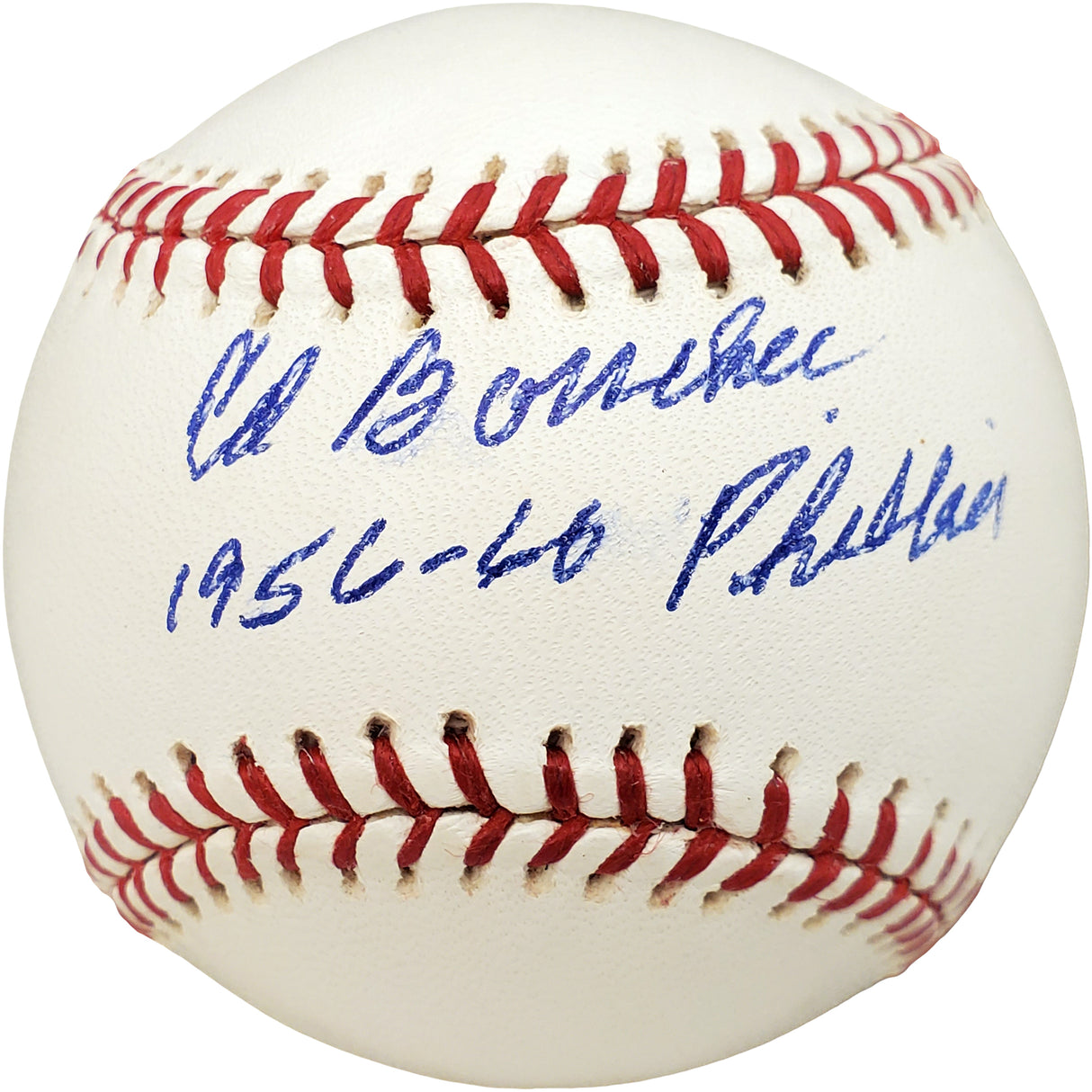 Ed Bouchee Autographed Official MLB Baseball Philadelphia Phillies "1956-60 Phillies" Beckett BAS #V68087