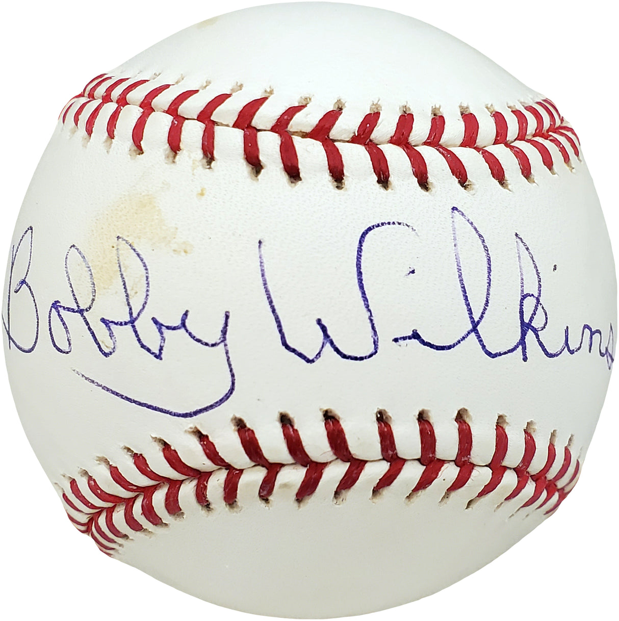 Bobby Wilkins Autographed Official MLB Baseball Philadelphia A's Beckett BAS #V68099