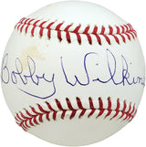 Bobby Wilkins Autographed Official MLB Baseball Philadelphia A's Beckett BAS #V68099