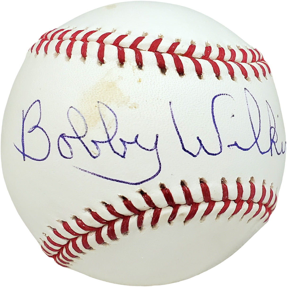 Bobby Wilkins Autographed Official MLB Baseball Philadelphia A's Beckett BAS #V68099