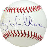 Bobby Wilkins Autographed Official MLB Baseball Philadelphia A's Beckett BAS #V68099