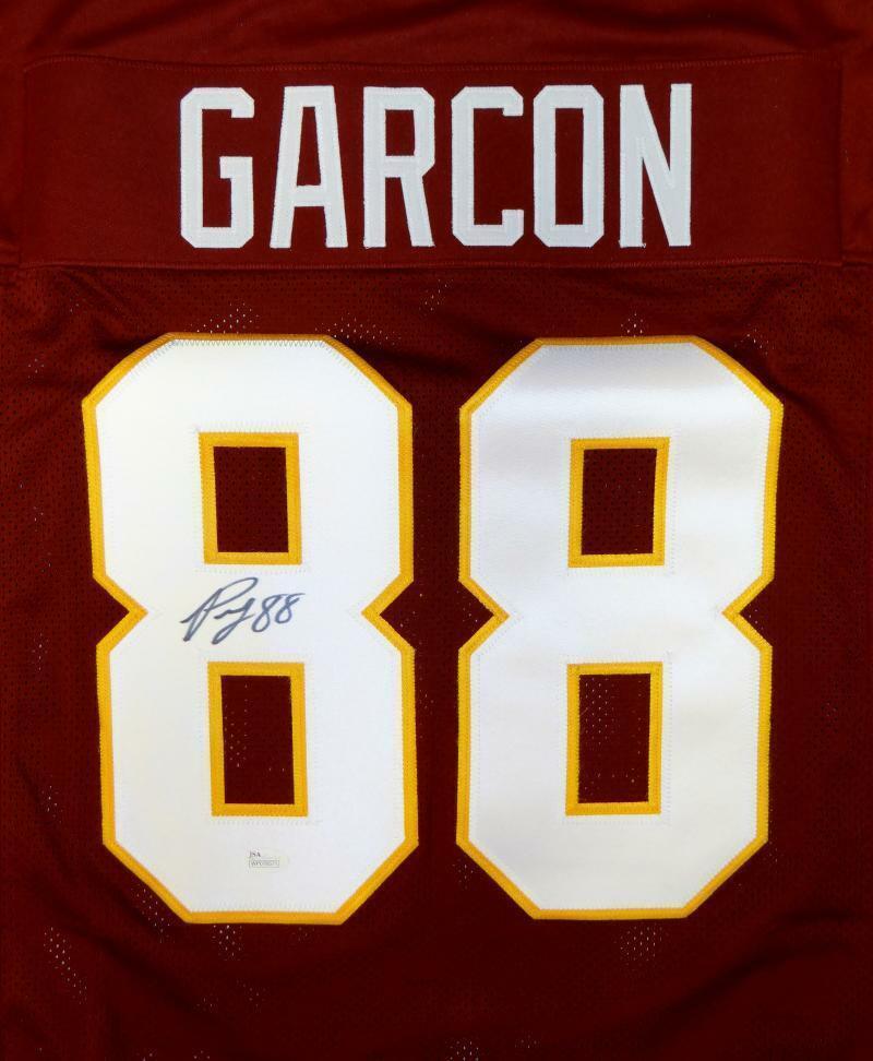 Pierre Garcon Autographed Maroon Pro Style Jersey- JSA Witnessed Auth