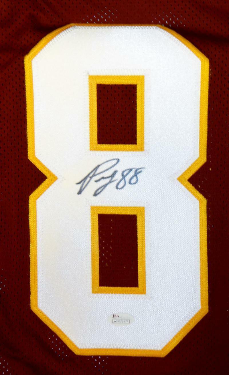 Pierre Garcon Autographed Maroon Pro Style Jersey- JSA Witnessed Auth