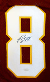 Pierre Garcon Autographed Maroon Pro Style Jersey- JSA Witnessed Auth