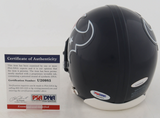 Andre Johnson Signed Texans VSR4 Mini Helmet - PSA