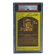 Enos Slaughter Signed 4x6 St Louis Cardinals HOF Plaque Card PSA/DNA 85026192 - Sports Integrity