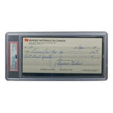 Maurice Richard Signed Montreal Canadiens Bank Check #90 PSA/DNA
