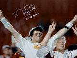 Matt Leinart Signed USC Trojans 16x20 Arms In Air Photo W/ Heisman- JSA W Auth