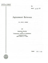 Jim Henson The Muppets Authentic Signed 1975 Document PSA/DNA #V10668