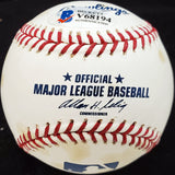 Barney McCosky Autographed Official MLB Baseball Detroit Tigers, Philadelphia A's Beckett BAS #V68194