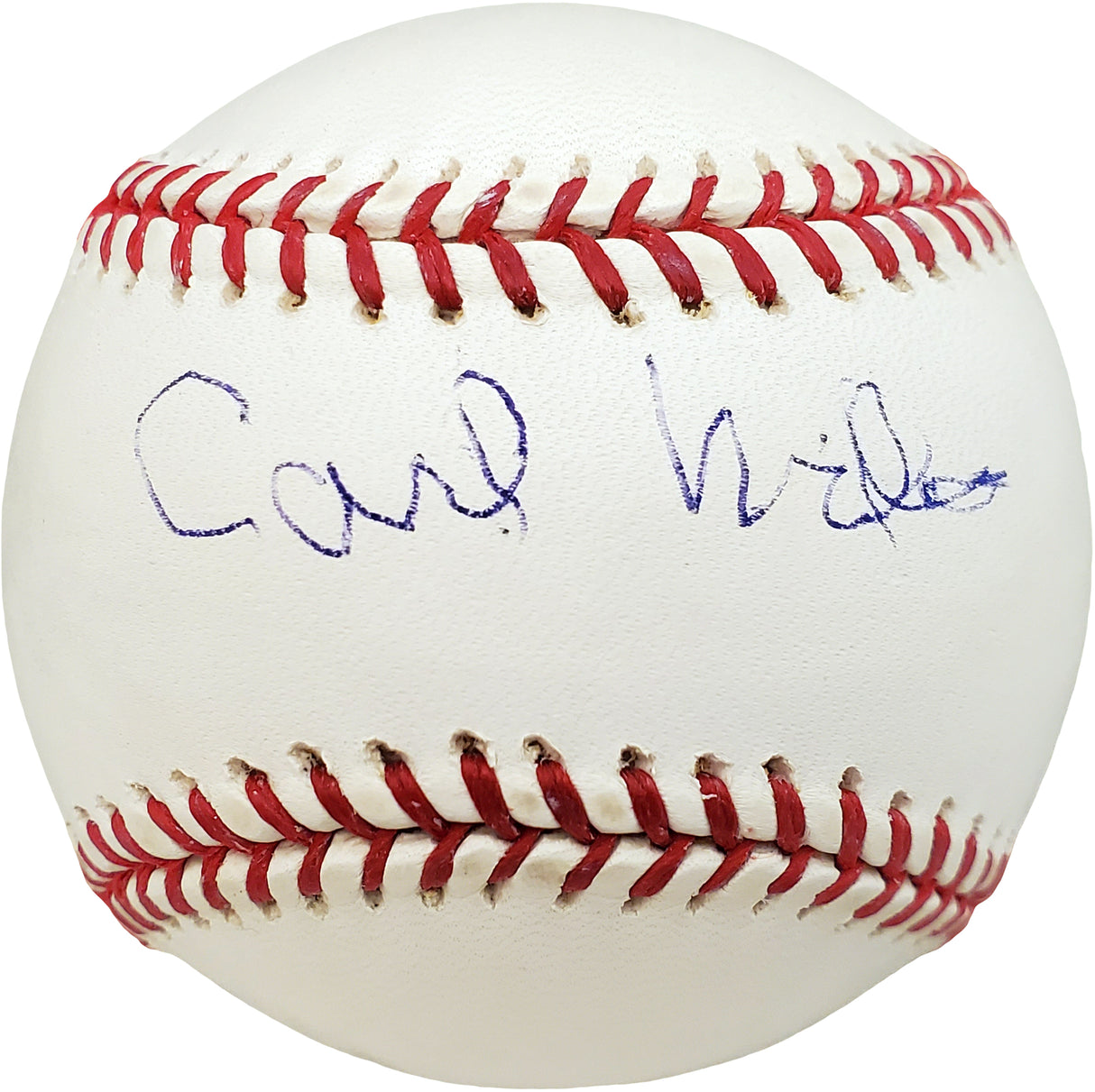 Carl Miles Autographed Official MLB Baseball Philadelphia A's Beckett BAS #V68196