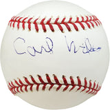 Carl Miles Autographed Official MLB Baseball Philadelphia A's Beckett BAS #V68196