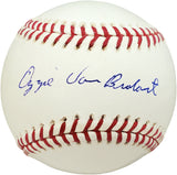 Ozzie Van Brabant Autographed Official MLB Baseball Philadelphia A's Beckett BAS #V68197