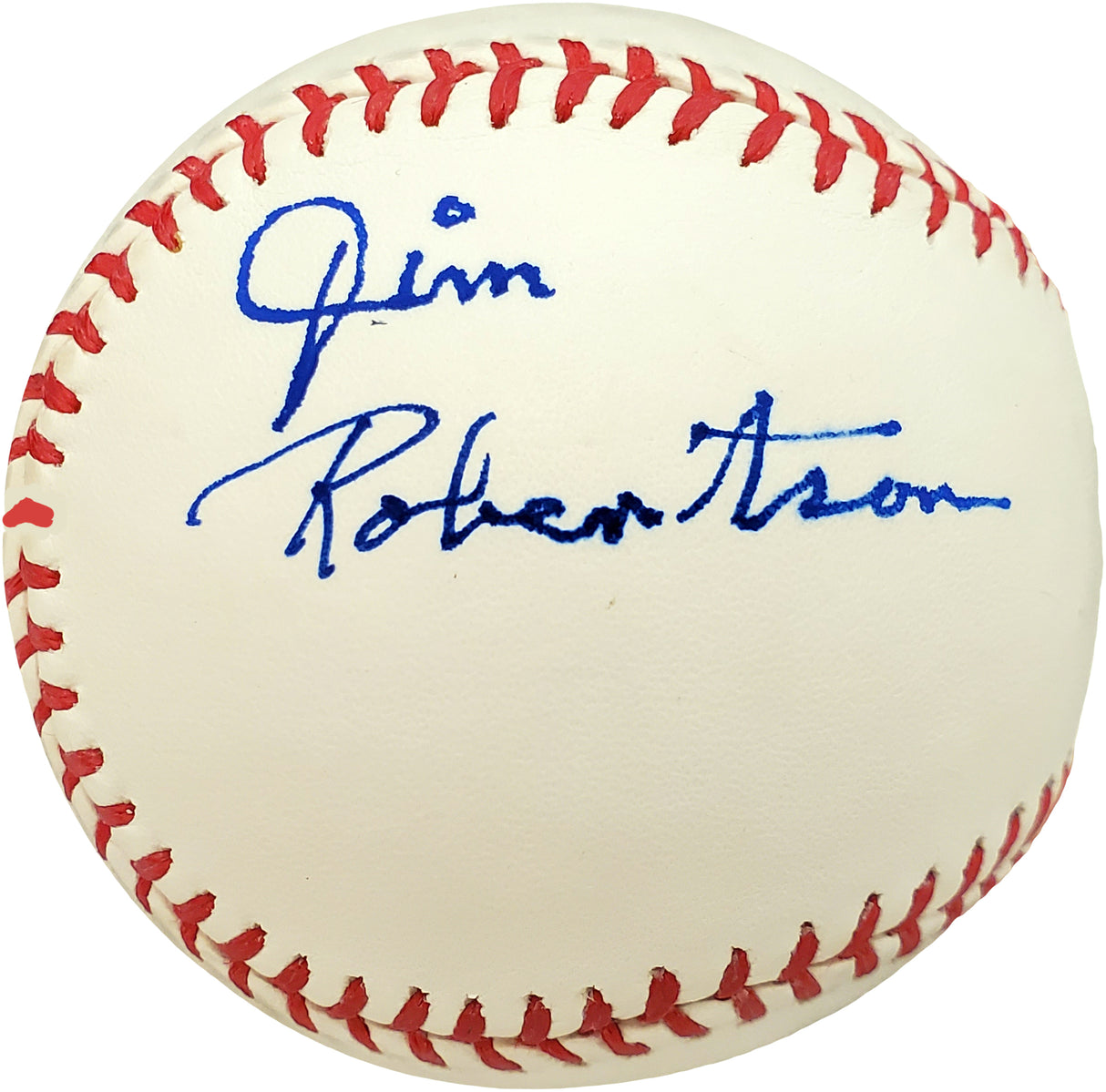 Jim Robertson Autographed Official MLB Baseball Philadelphia A's Beckett BAS #V68210
