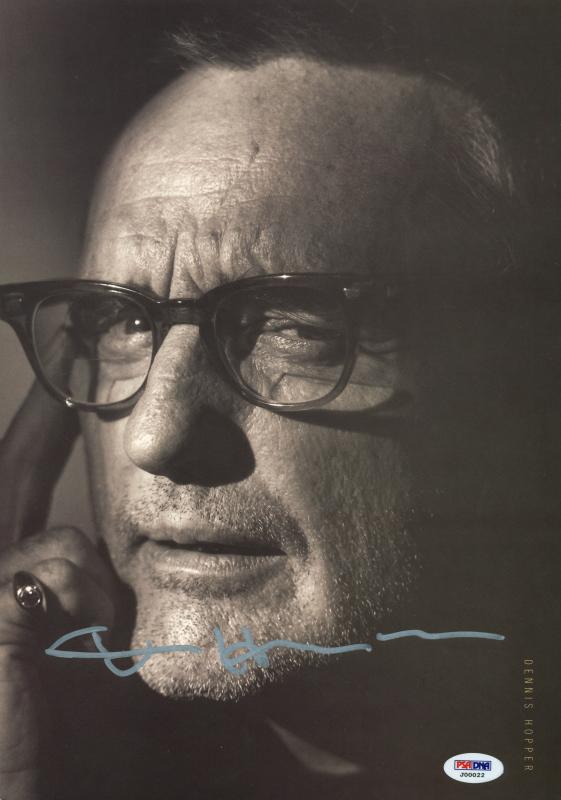 Dennis Hopper Authentic Signed 9.5X13.5 Magazine Page Photo PSA/DNA #J00022