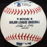 Les McCrabb Autographed Official MLB Baseball Philadelphia A's "Phil. A's " Beckett BAS #V68224