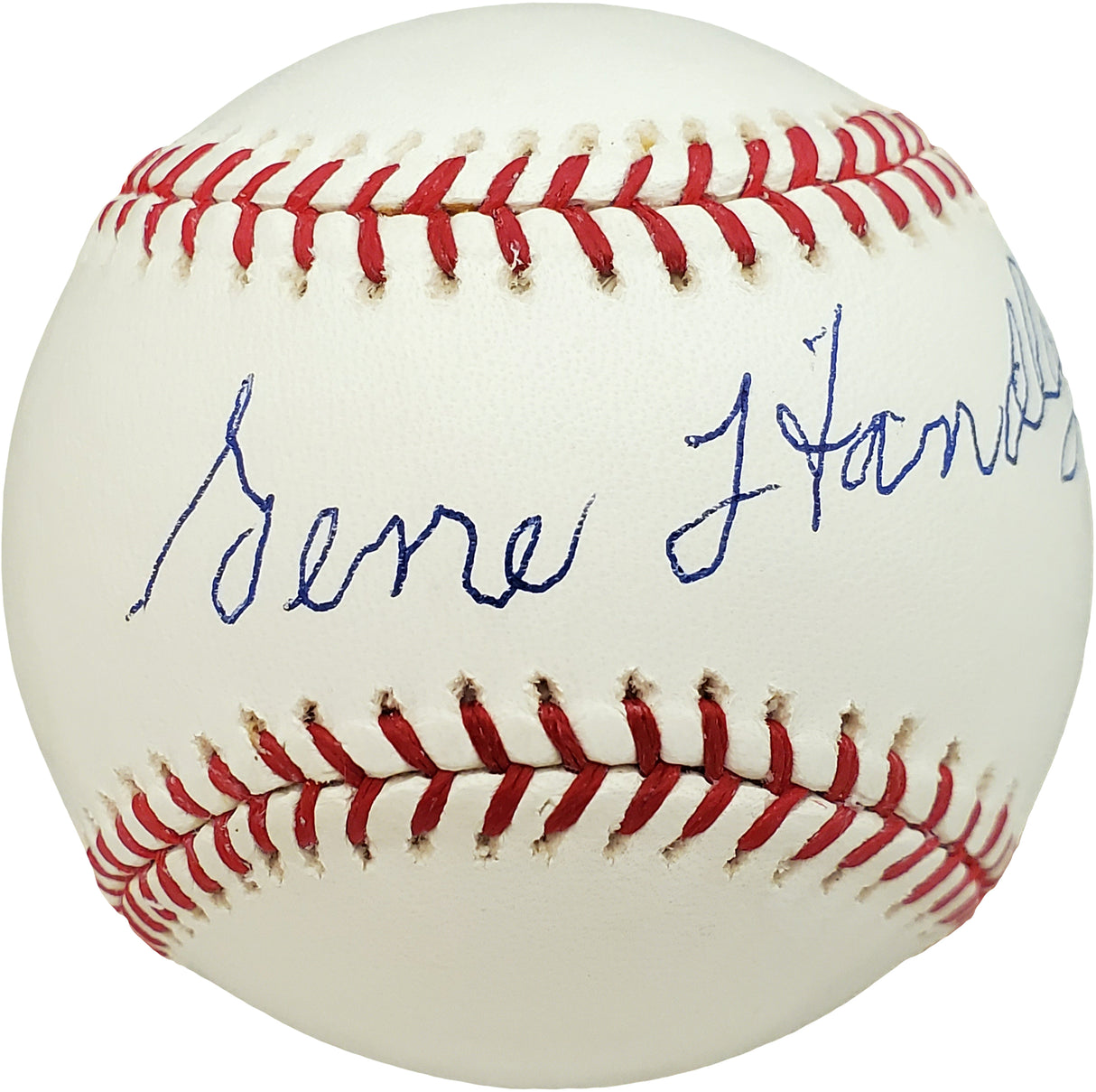 Gene Handley Autographed Official MLB Baseball Philadelphia A's Beckett BAS #V68227