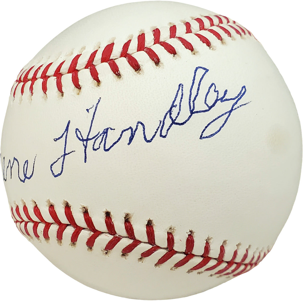 Gene Handley Autographed Official MLB Baseball Philadelphia A's Beckett BAS #V68227