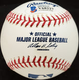 Gene Handley Autographed Official MLB Baseball Philadelphia A's Beckett BAS #V68227