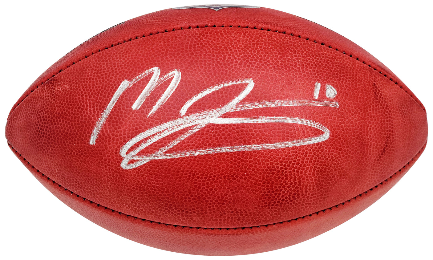 Mac Jones Autographed Official NFL Leather Football New England Patriots Beckett BAS QR Stock #202969