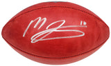 Mac Jones Autographed Official NFL Leather Football San Francisco 49ers Beckett BAS QR Stock #202969