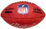 Mac Jones Autographed Official NFL Leather Football New England Patriots Beckett BAS QR Stock #202969