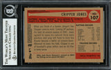 Chipper Jones Autographed 2002 Bowman Heritage Card #107 Atlanta Braves Beckett BAS #12750512