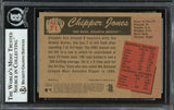 Chipper Jones Autographed 2003 Bowman Heritage Card #71 Atlanta Braves Beckett BAS #12750519
