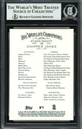 Chipper Jones Autographed 2009 Topps Allen & Ginter Card #149 Atlanta Braves Beckett BAS #12750565