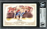 Chipper Jones Autographed 2012 Topps Allen & Ginter Card #33 Atlanta Braves Beckett BAS #12750803