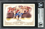 Chipper Jones Autographed 2012 Topps Allen & Ginter Card #33 Atlanta Braves Beckett BAS #12750804