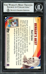 Rod Carew Autographed 2016 Topps Berger's Best Card #BB-17 Minnesota Twins Beckett BAS #12754388