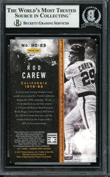 Rod Carew Autographed 2017 Panini Diamond Kings Heritage Collection Card #HC-23 California Angels Beckett BAS #12754463